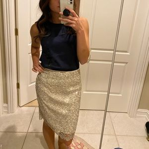 Champagne Sequins Skirt